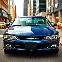 A sleek 1999 Chevrolet Opala, showcasing its modernized design while retaining the classic elements that define this iconic car