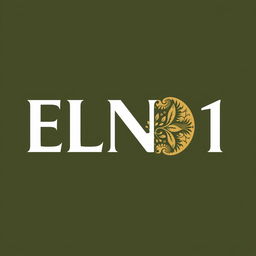 A design featuring text that says 'ELN01 ELN02' prominently displayed in a modern and elegant font