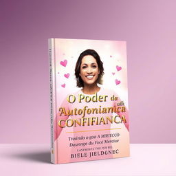 A visually striking book cover titled 'O Poder da Autoconfiança: Atraindo o Amor que Você Merece'
