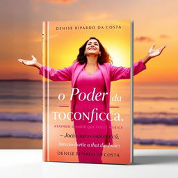 A captivating book cover for "O Poder da Autoconfiança: Atraindo o Amor que Você Merece" by Denise Ripardo da Costa