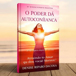 A captivating book cover for "O Poder da Autoconfiança: Atraindo o Amor que Você Merece" by Denise Ripardo da Costa