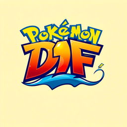 An epic logo designed in vibrant gold, red, and blue colors featuring the letters 'DF'
