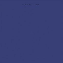 A minimalist blank cinematic movie poster design, featuring a solid color background with a subtle gradient that adds depth