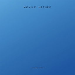 A minimalist blank cinematic movie poster design, featuring a solid color background with a subtle gradient that adds depth