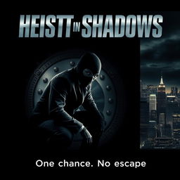 A gritty cinematic movie poster for a film centered around a high-stakes robbery