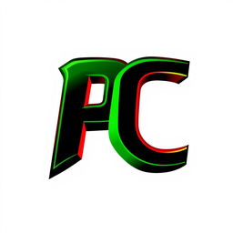 An epic logo design featuring the letters 'PC' prominently