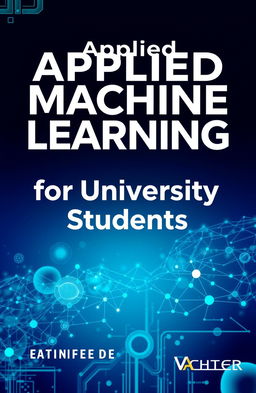 A visually striking book cover design for 'Applied Machine Learning for University Students'