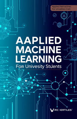 A visually striking book cover design for 'Applied Machine Learning for University Students'