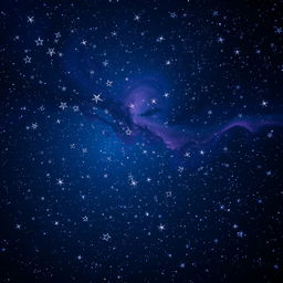 A stunning night sky filled with stars that resemble glass shards, sharp and angular, reflecting light like finely cut crystal