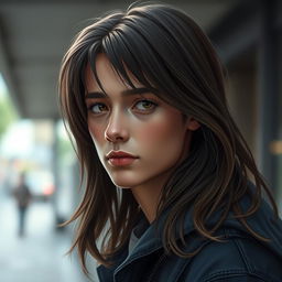 An artistic portrayal of a 17-year-old Nate River, reimagined as a young adult
