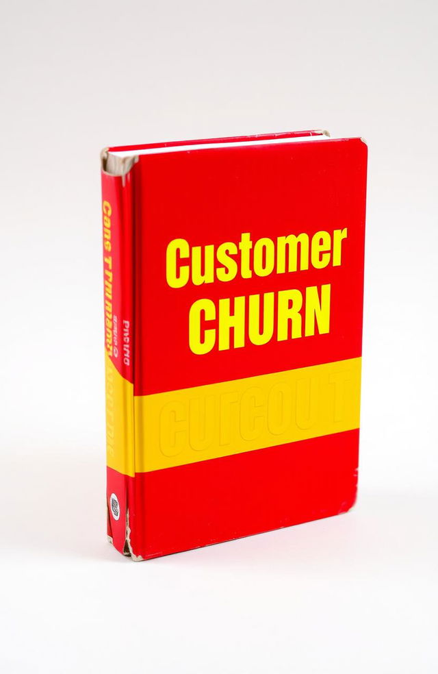 An account book with a striking red background and bright yellow accents