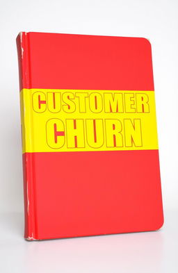 An account book with a striking red background and bright yellow accents