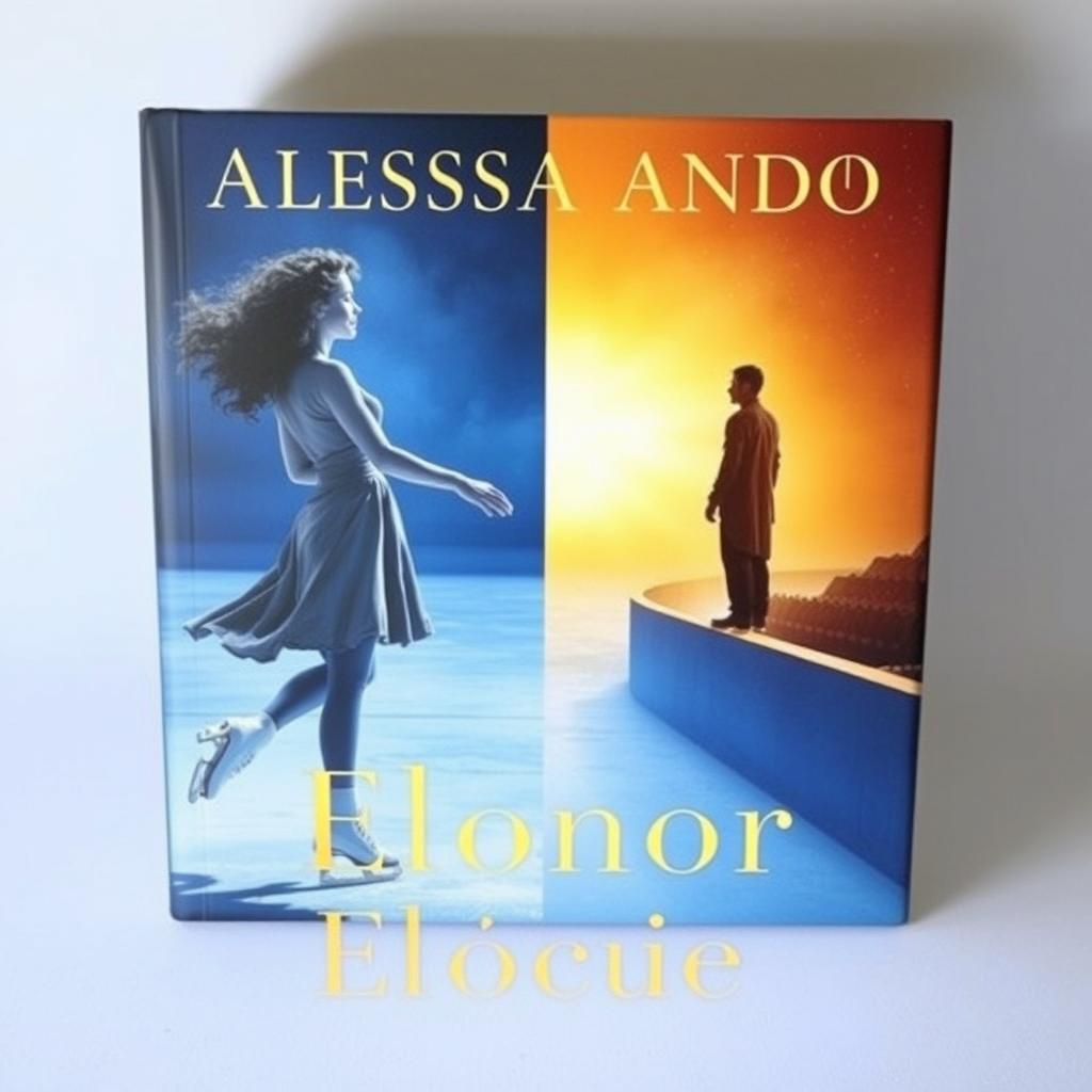 The book cover is divided into two halves