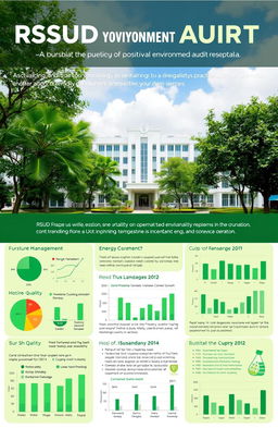 A detailed and informative environment audit report for RSUD Yogyakarta, focusing on various aspects such as waste management, energy consumption, water usage, and air quality