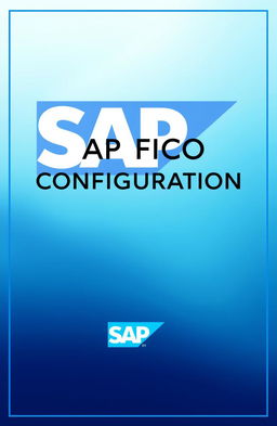 A professional, sleek front page design for a document titled 'SAP FICO CONFIGURATION'
