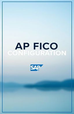 A professional, sleek front page design for a document titled 'SAP FICO CONFIGURATION'