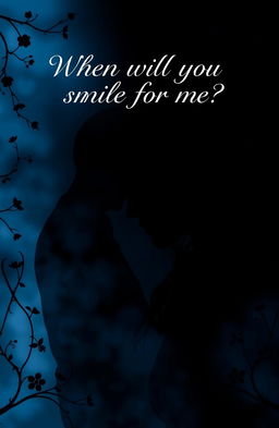 A captivating romance book cover featuring a dark, moody theme