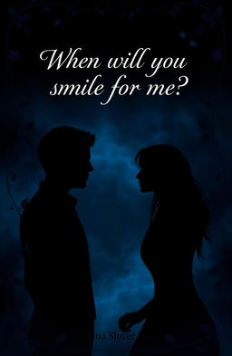 A captivating romance book cover featuring a dark, moody theme