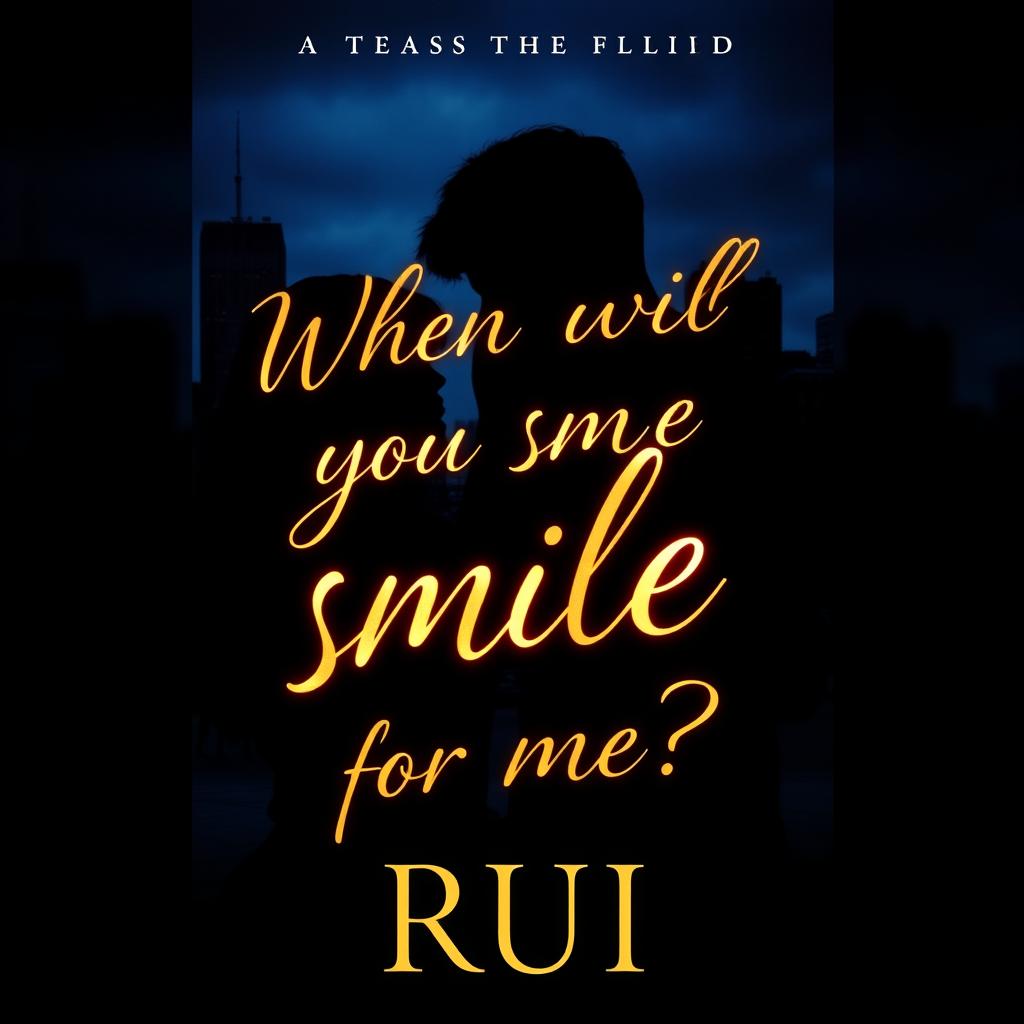 A captivating romance book cover featuring a dark theme