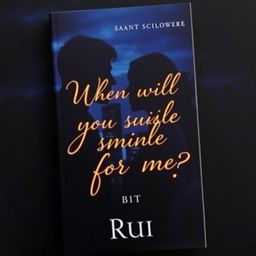 A captivating romance book cover featuring a dark theme
