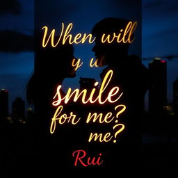 A captivating romance book cover featuring a dark theme