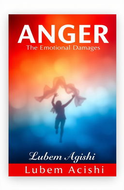 A bold, modern book cover design that visually represents the transition from anger to calm