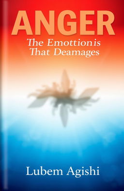 A bold, modern book cover design that visually represents the transition from anger to calm