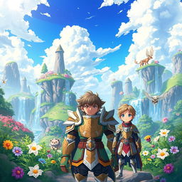 An enchanting anime scene depicting the theme of reincarnation into a magical world