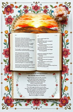 A beautifully arranged collection of poems by Rustam Imanzade, featuring various themes including love, nature, and personal reflection
