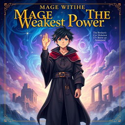 A stunning front cover design for the book 'Mage With The Weakest Power'