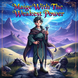 An eye-catching front cover for the title 'Mage With The Weakest Power'