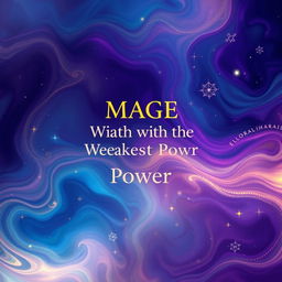 A visually stunning back cover design for the title 'Mage With The Weakest Power'