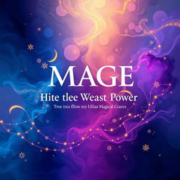A visually stunning back cover design for the title 'Mage With The Weakest Power'