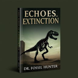 A captivating book cover design for 'Echoes of Extinction' by Dr