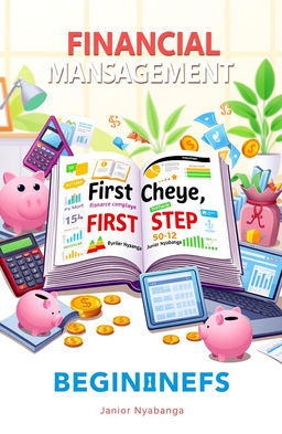 A visually stylish illustration that symbolizes the theme of financial management geared towards beginners