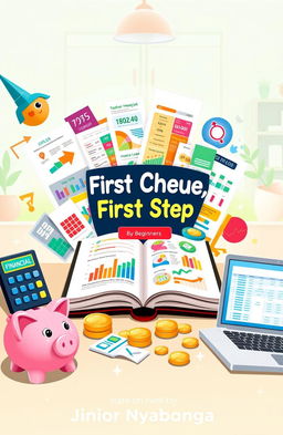 A visually stylish illustration that symbolizes the theme of financial management geared towards beginners