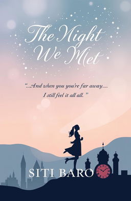 A book cover design for 'The Night We Met' by Siti Baros