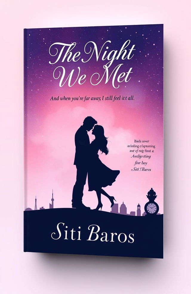 A book cover design for 'The Night We Met' by Siti Baros