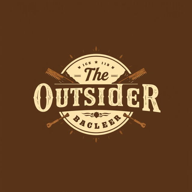 A vintage logo design styled after Old West aesthetics featuring the text "The OutsideR" in a bold, rustic serif font that reflects the spirit of classic western typography