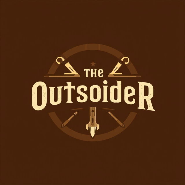 A logo design for a woodworking shop featuring the text "The OutsideR" in a style reminiscent of the first image provided