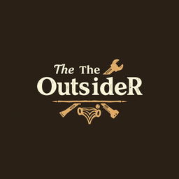 A logo design for a woodworking shop featuring the text "The OutsideR" in a style reminiscent of the first image provided