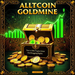 A hyperrealistic design featuring a luxurious crypto theme