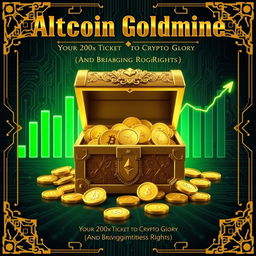 A hyperrealistic design featuring a luxurious crypto theme