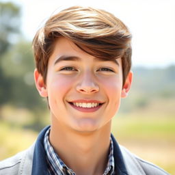 A handsome young man with a baby face, displaying a charming and youthful appearance, showcasing his whole body from head to toe