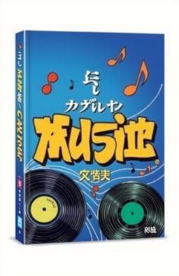 A visually striking book cover featuring a vibrant color palette dominated by blue with a subtle hint of green, embodying a Japanese manga aesthetic