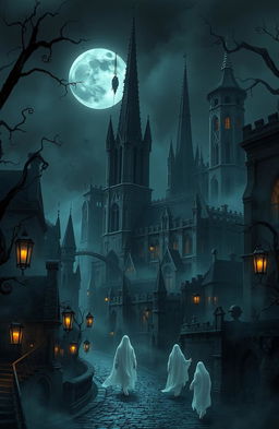 A hauntingly beautiful city of ghosts, shrouded in mist and mystery, inhabited by ethereal spirits