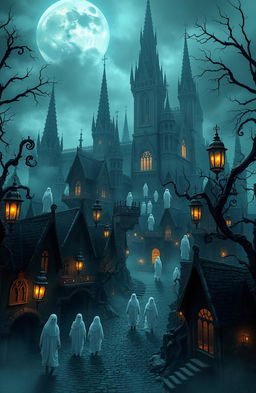 A hauntingly beautiful city of ghosts, shrouded in mist and mystery, inhabited by ethereal spirits