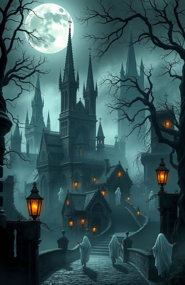 A hauntingly beautiful city of ghosts, shrouded in mist and mystery, inhabited by ethereal spirits