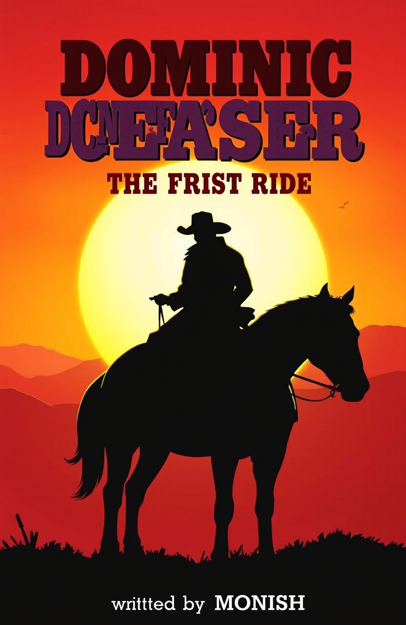 A comic book cover featuring a cowboy named Dominic Ceaser sitting on a horse