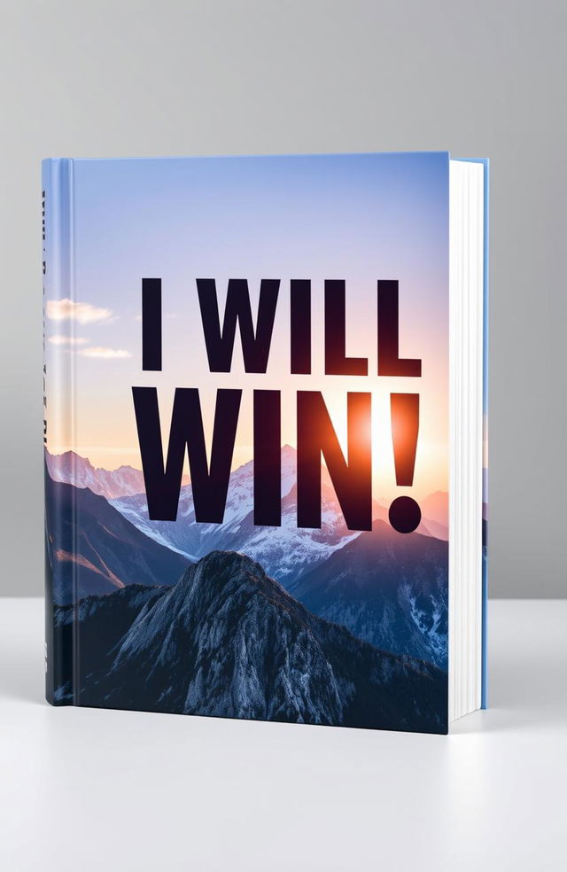 A beautifully designed motivational book cover featuring the bold phrase 'I WILL WIN!' prominently displayed